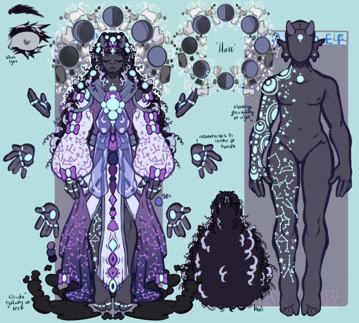 arashi, moon deity [OC] | 2024