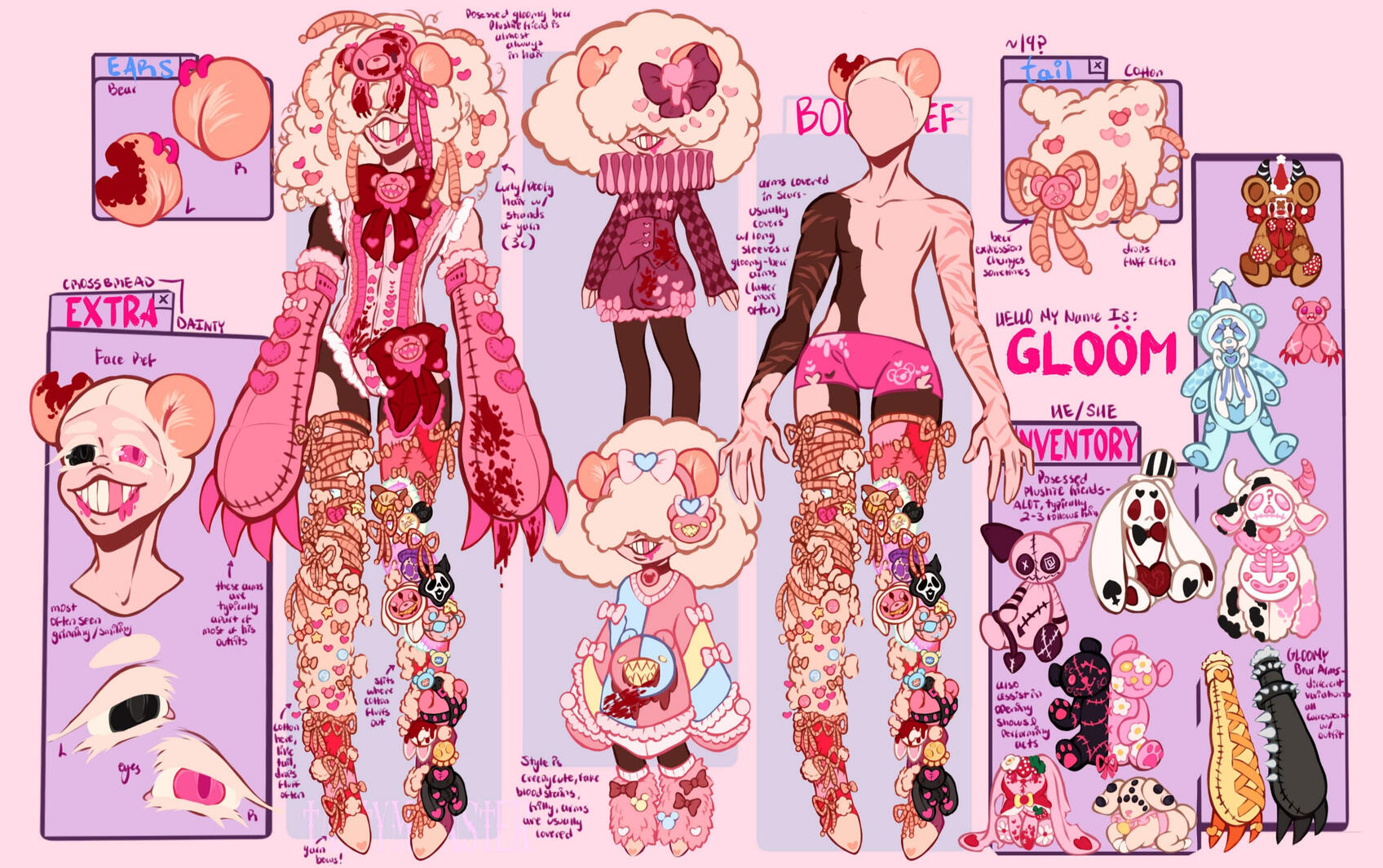 gloom, crossbreed dainty [OC, closed species] | 2024