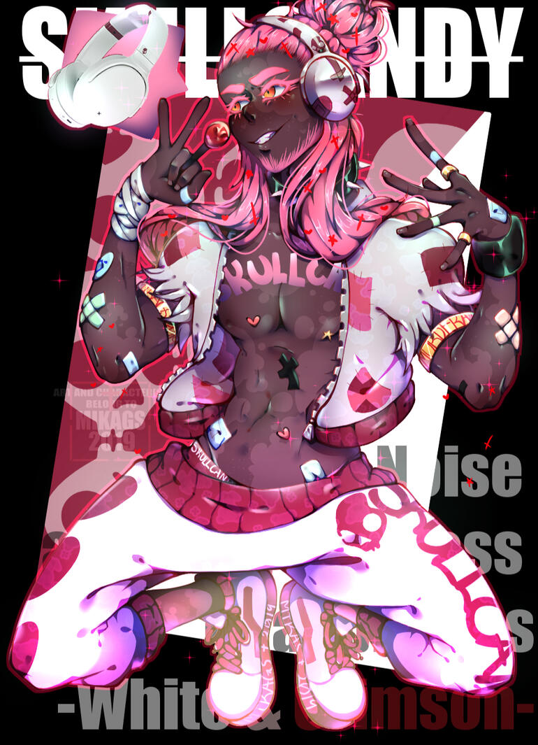 skullcandy, white-crimson | 2019