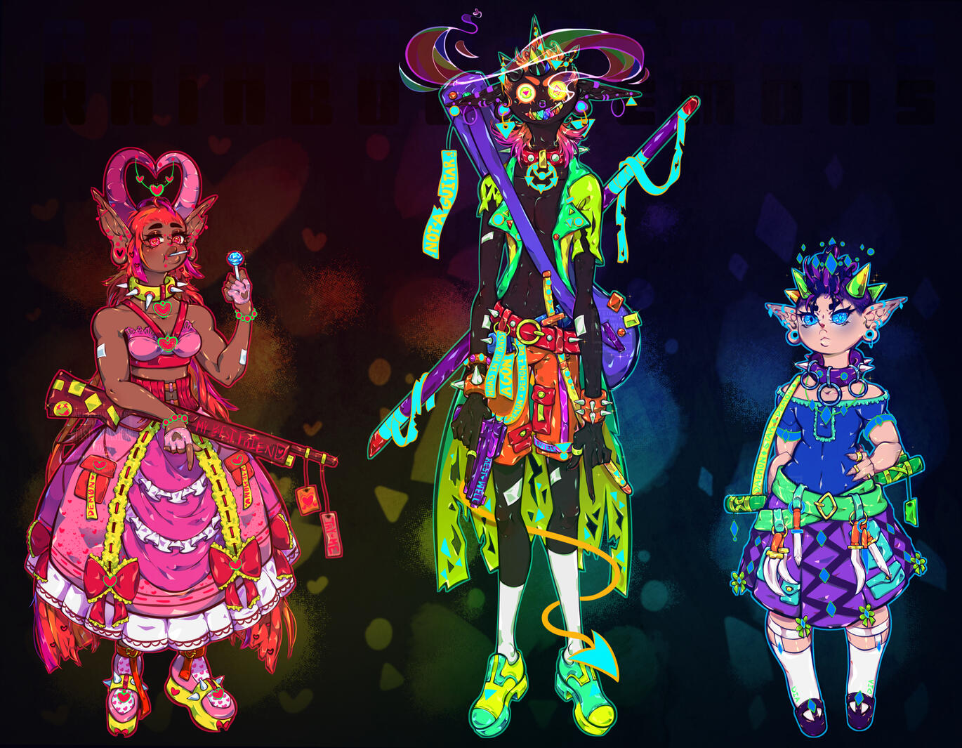 rainbow demons darkmode_2023
